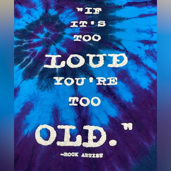 Rock & Roll Hall of Fame “If it’s Too Loud You’re too Old” vintage tie dye shirt - Picture 5 of 12